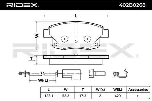 Brake Pad Set, disc brake