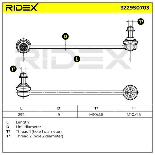 Link/Coupling Rod, stabiliser bar