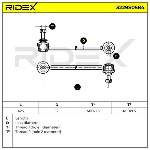 Link/Coupling Rod, stabiliser bar