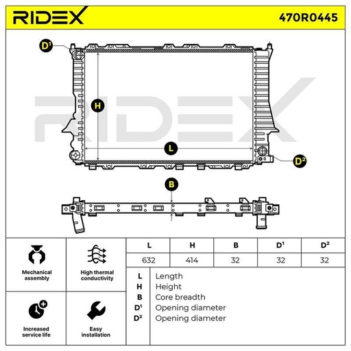 Radiator, engine cooling