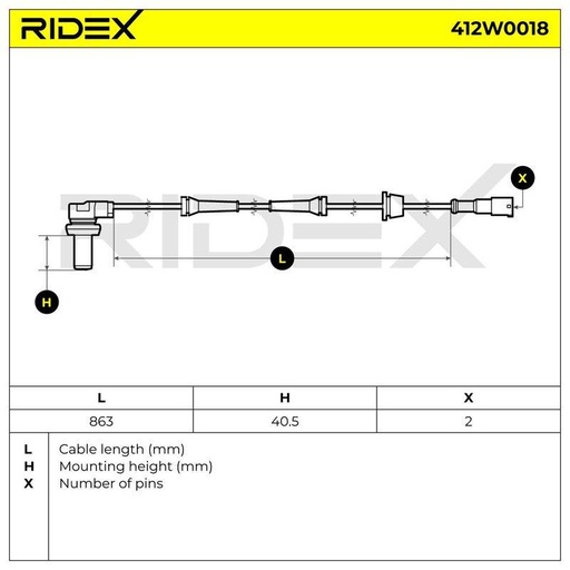 Sensor, wheel speed