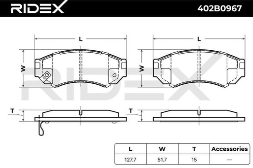 Brake Pad Set, disc brake