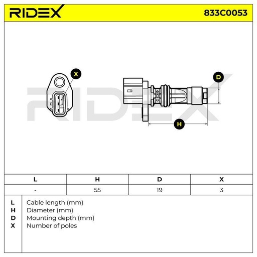 Sensor, crankshaft pulse