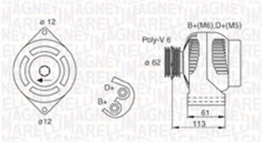 [SUPP-95-063731885010] Alternator
