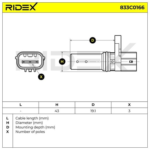 Sensor, crankshaft pulse
