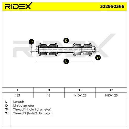Link/Coupling Rod, stabiliser bar