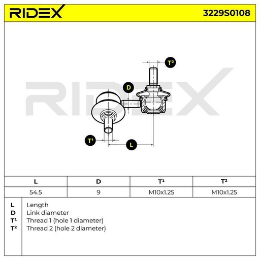 Link/Coupling Rod, stabiliser bar