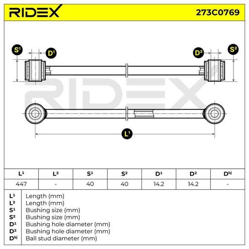 Control/Trailing Arm, wheel suspension