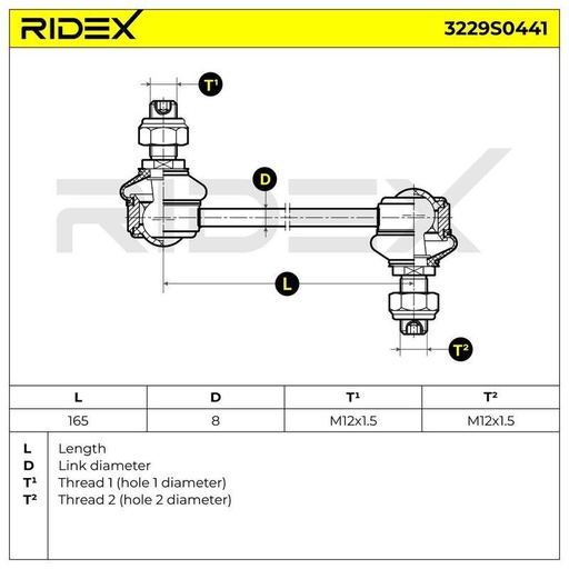Link/Coupling Rod, stabiliser bar