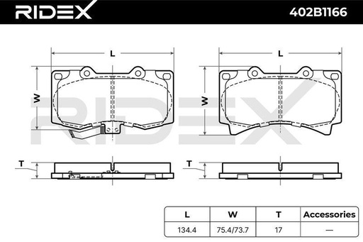 Brake Pad Set, disc brake