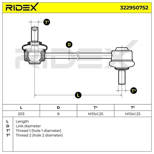 Link/Coupling Rod, stabiliser bar