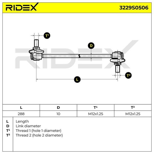 Link/Coupling Rod, stabiliser bar