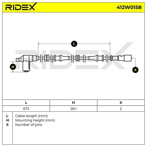Sensor, wheel speed
