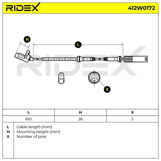 Sensor, wheel speed