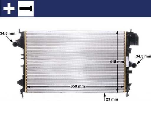 [SUPP-287-CR8000S] Radiator, engine cooling