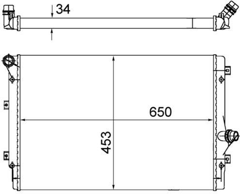 [SUPP-287-CR1539002S] Radiator, engine cooling