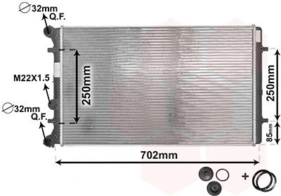 Radiator, engine cooling