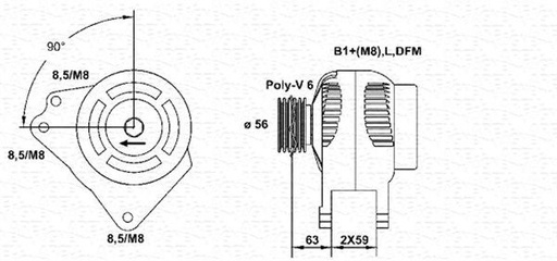 [SUPP-95-063533489010] Alternator