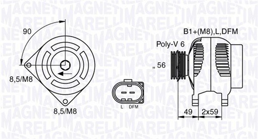 [SUPP-95-063533250010] Alternator
