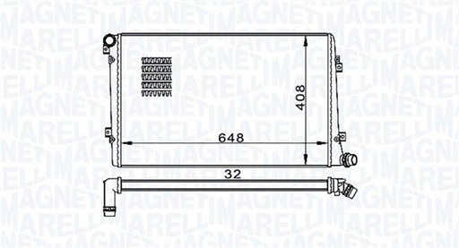 [SUPP-95-350213157300] Radiator, engine cooling