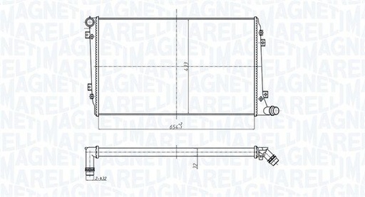 [SUPP-95-350213167300] Radiator, engine cooling