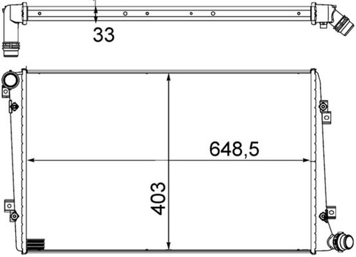[SUPP-287-CR1203000S] Radiator, engine cooling