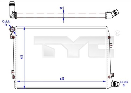 Radiator, engine cooling