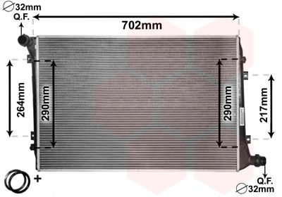 [SUPP-36-58002224] Radiator, engine cooling
