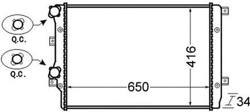 [SUPP-287-CR761000S] Radiator, engine cooling