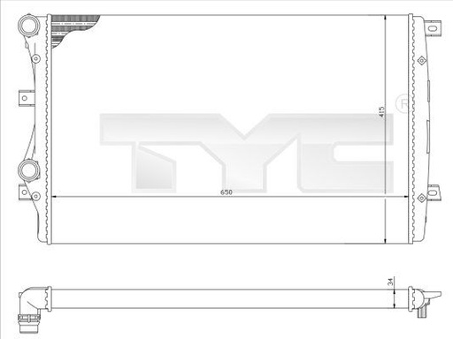 [SUPP-61-7370017R] Radiator, engine cooling