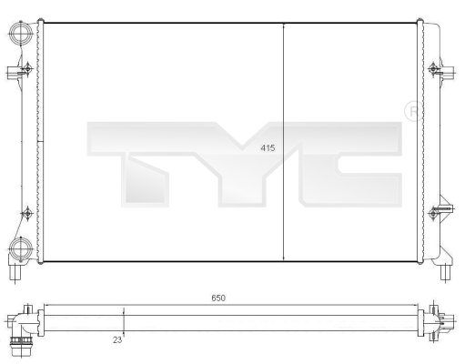 [SUPP-61-7020025] Radiator, engine cooling
